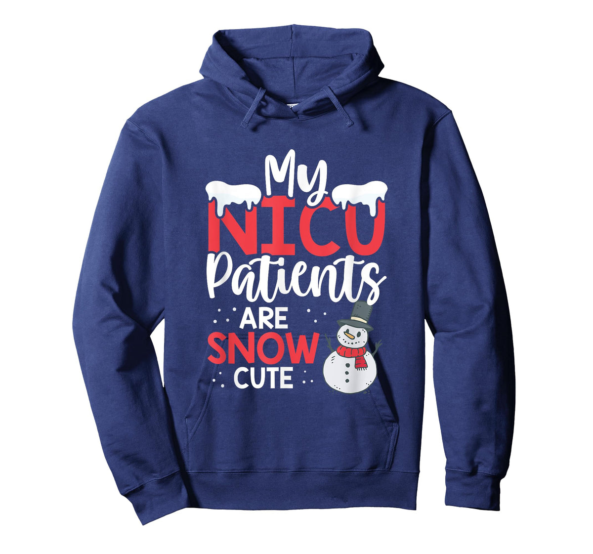 My Nicu Patients Are Snow Cute Christmas Nurse Nicu Nursing T-Shirt
