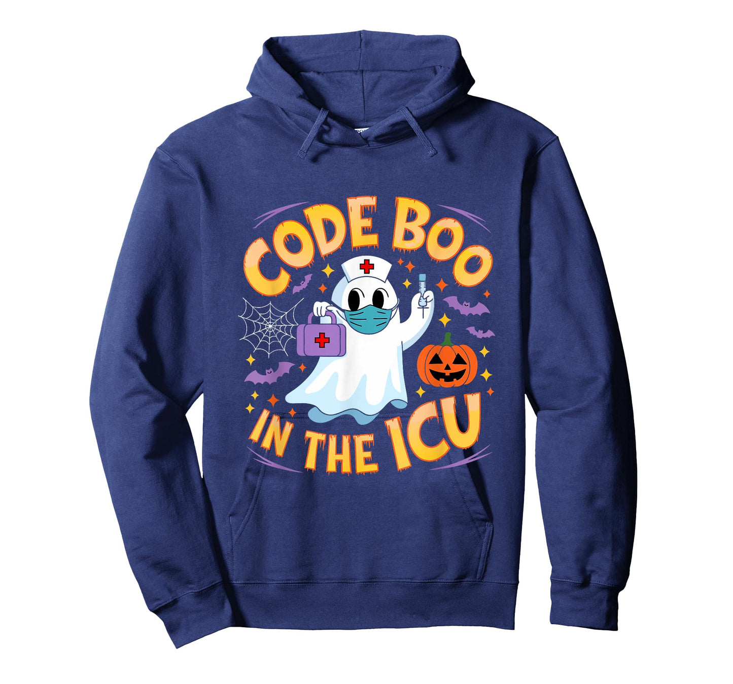 Code Boo in the ICU Ghost Nurse Halloween Design for Medical T-Shirt