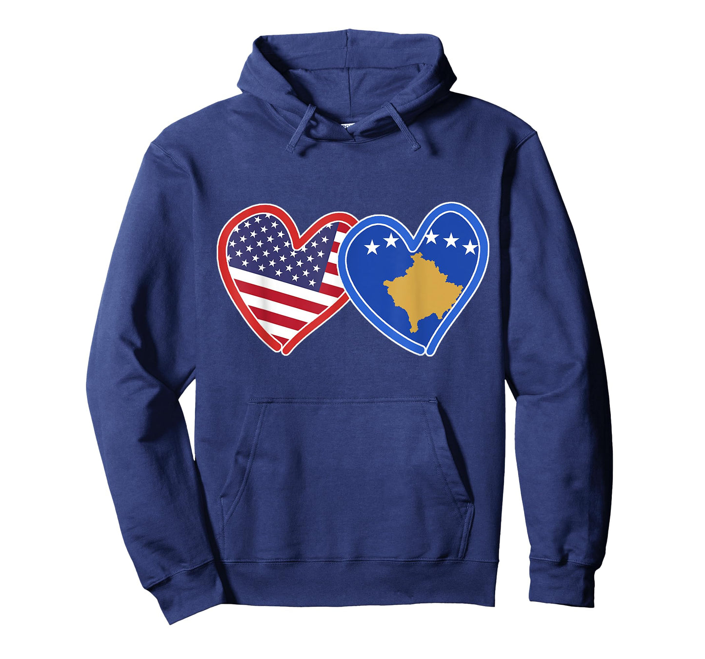 Kosovo American Kosovo & America Flag T-Shirt