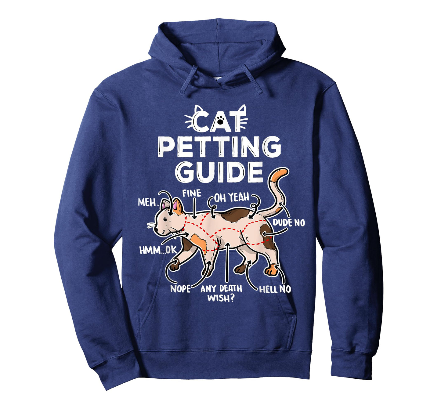 Cat Petting Guide T-Shirt for Men Women Girls Kids