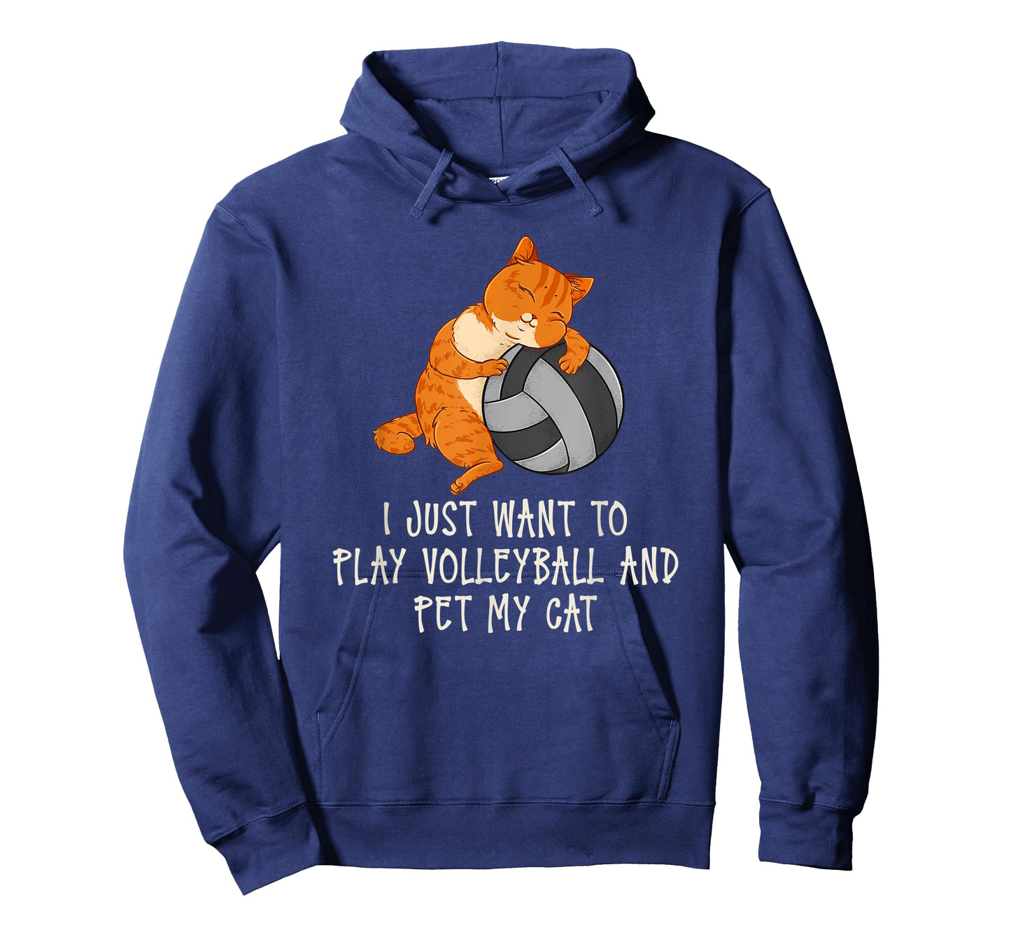 I Just Want To Play Volleyball And Pet My Cat T-Shirt