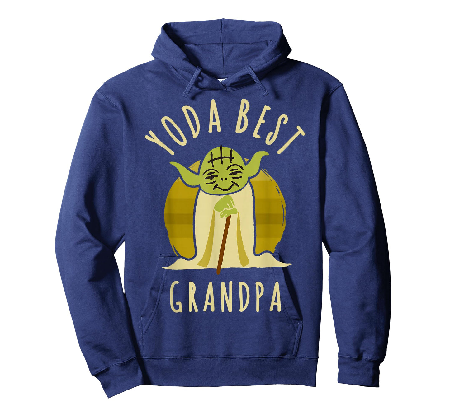 Star Wars Yoda Best Grandpa Cartoon Yoda T-Shirt