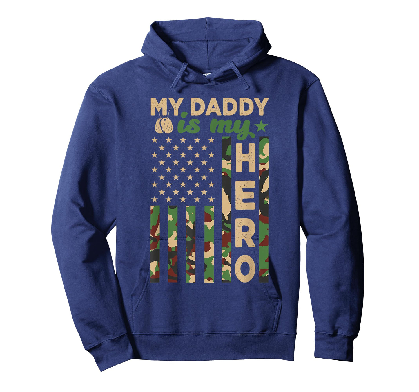 My Daddy is My Hero Military Dad US Flag Father’s Day Funny T-Shirt