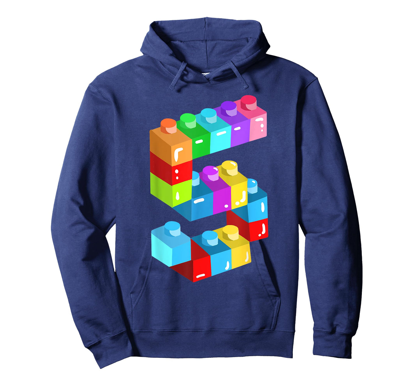 Kids Building Blocks Bricks 5 Years Old 5th Birthday Boys T-Shirt
