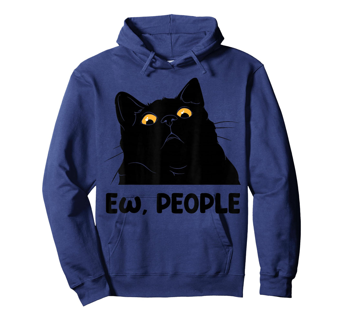 Ew People Funny Black Cat Lover for Women Men Fun cat Saying T-Shirt