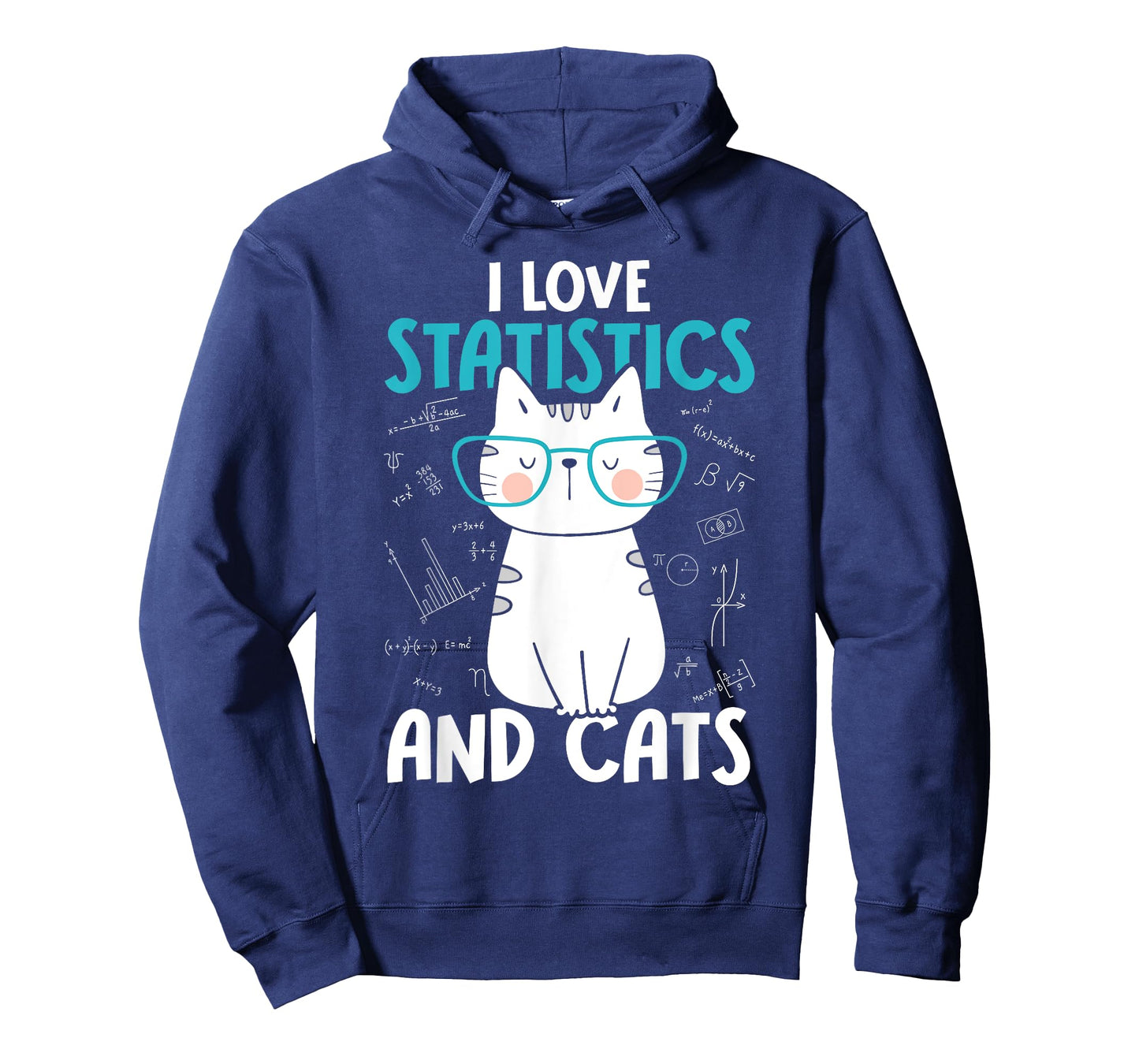 I Love Math and Cats - Funny Statistics T-Shirt