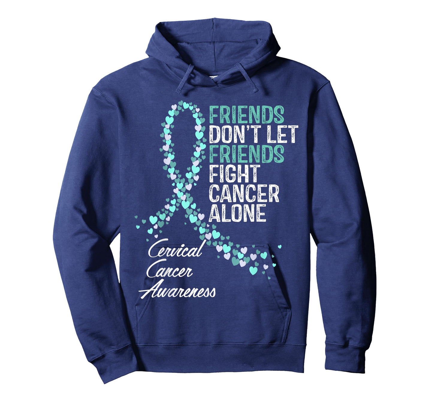 Cervical Cancer Awareness Friends Fighter Warrior Support T-Shirt