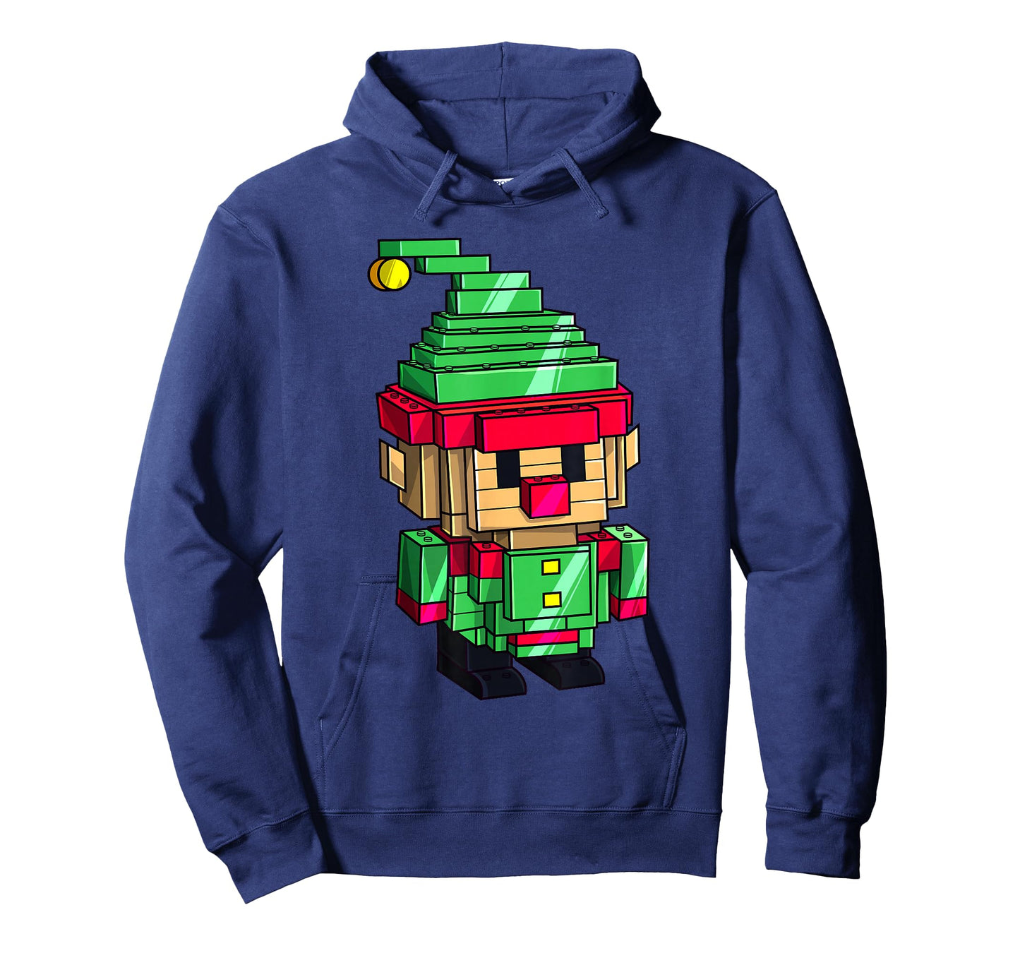 Christmas Elf Master Builder Brick Building Blocks Boys Kids T-Shirt