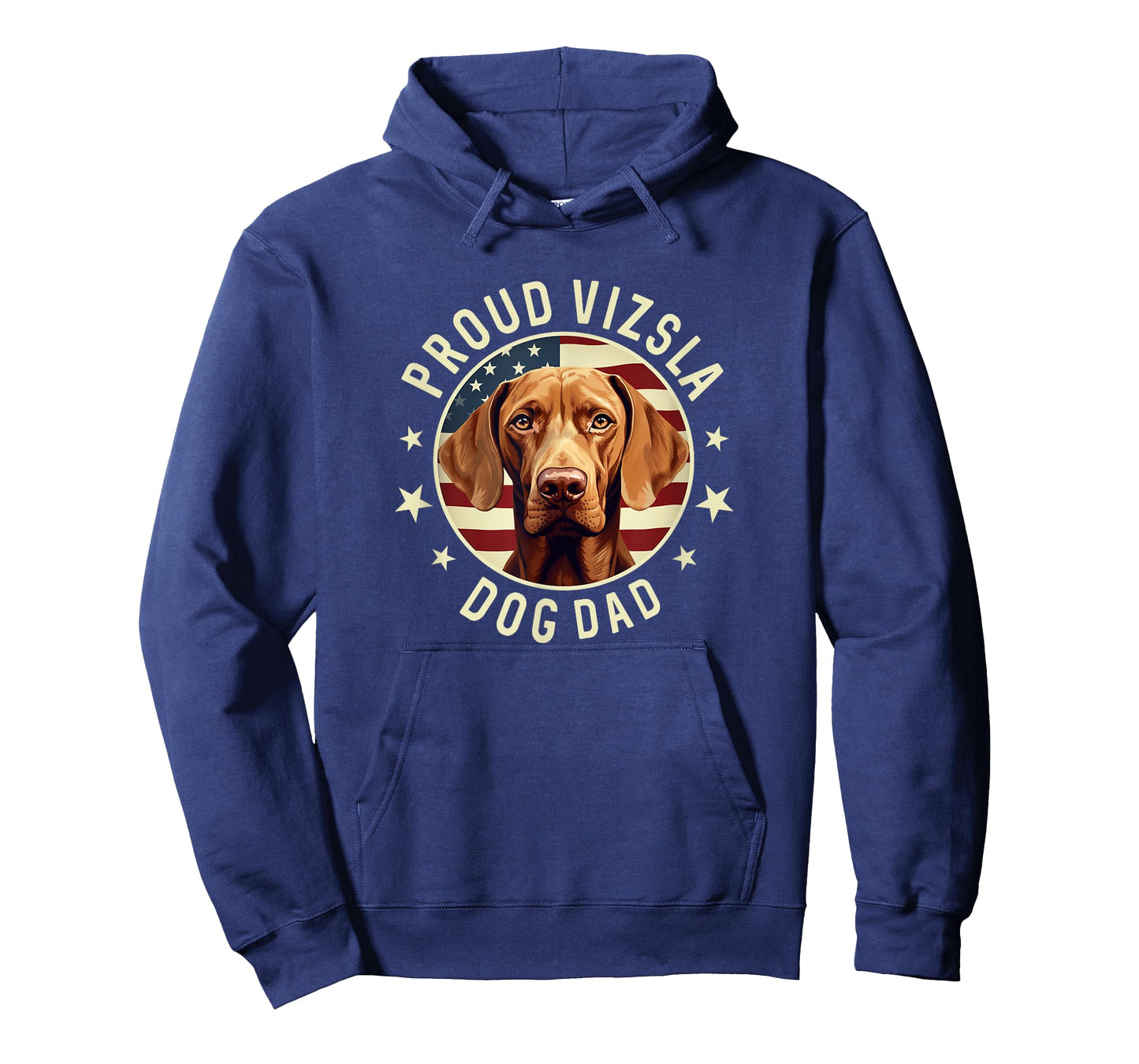 Vizsla Dad American Flag, Mens Proud Vizsla Dad T-Shirt