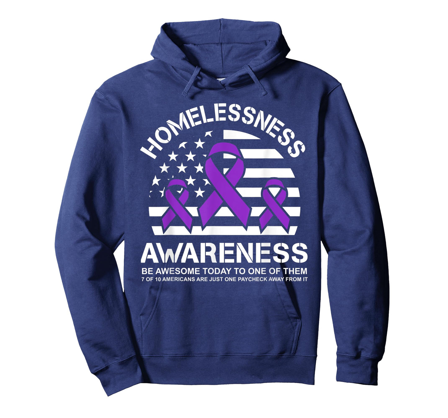 Homelessness Awareness Month USA Flag T-Shirt for Women Men