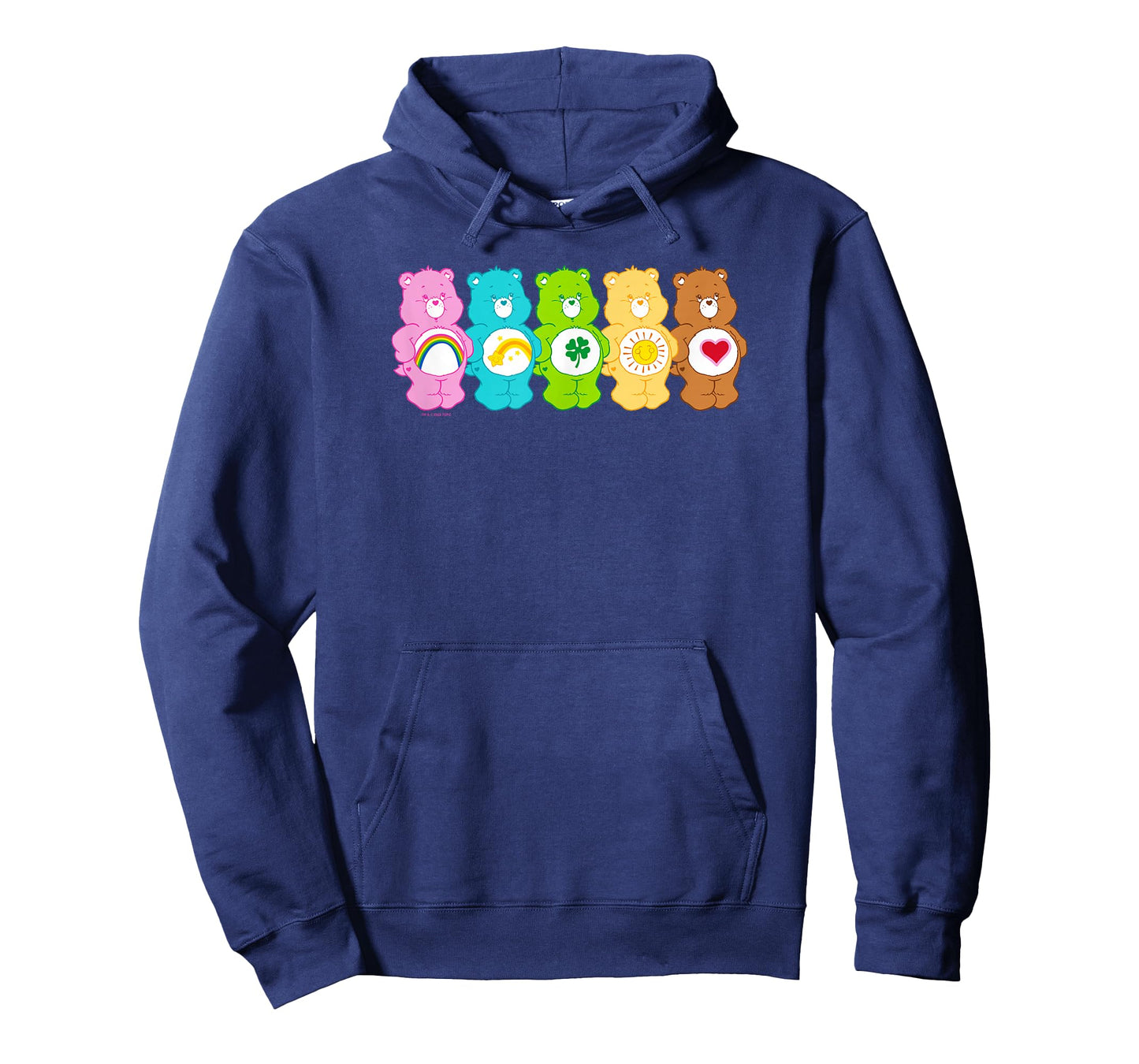 Care Bears Vintage Classic Rainbow Bears Group Line Up T-Shirt