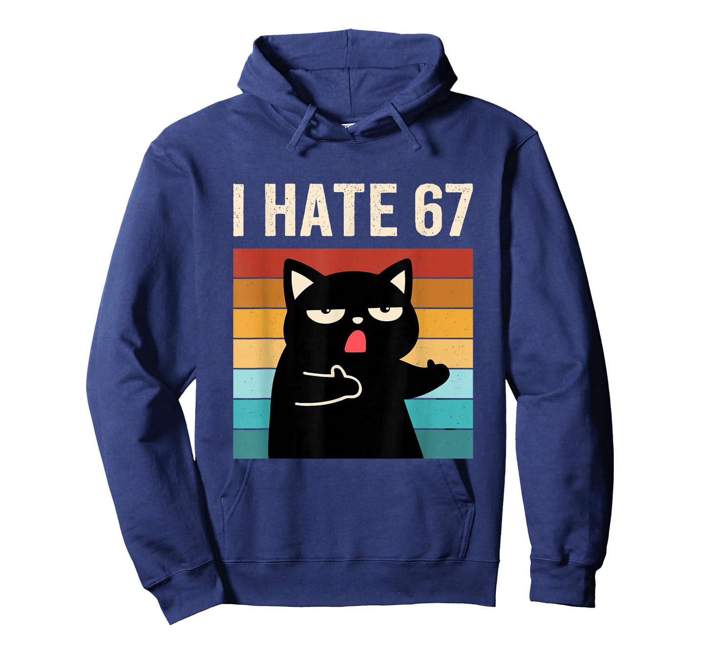 I Hate 67 Meme with Cat Anti 6 7 Tee Funny Six Seven Slang T-Shirt