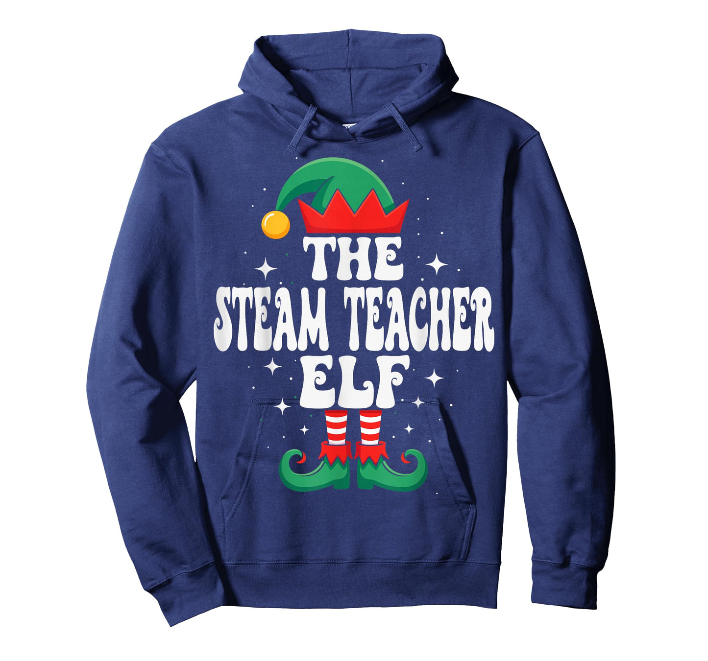 The STEAM Teacher Elf Funny Christmas Matching Family T-Shirt