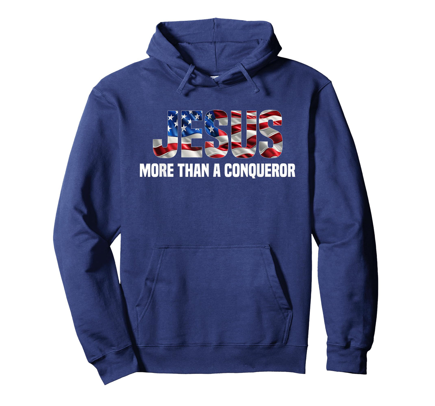 Jesus More Than A Conqueror American Flag Vintage T-Shirt