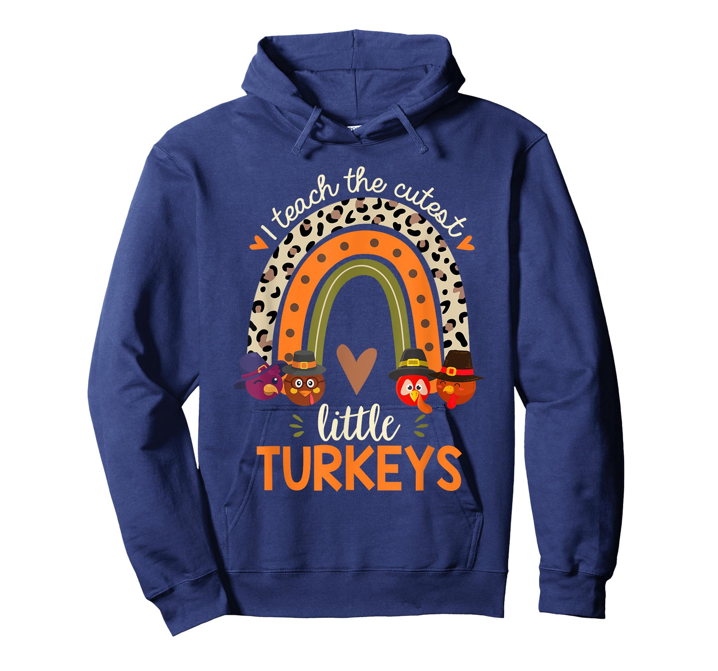 I Teach the Cutest Little Turkeys Thanksgiving Teacher Men Women Girls Kids T-Shirt