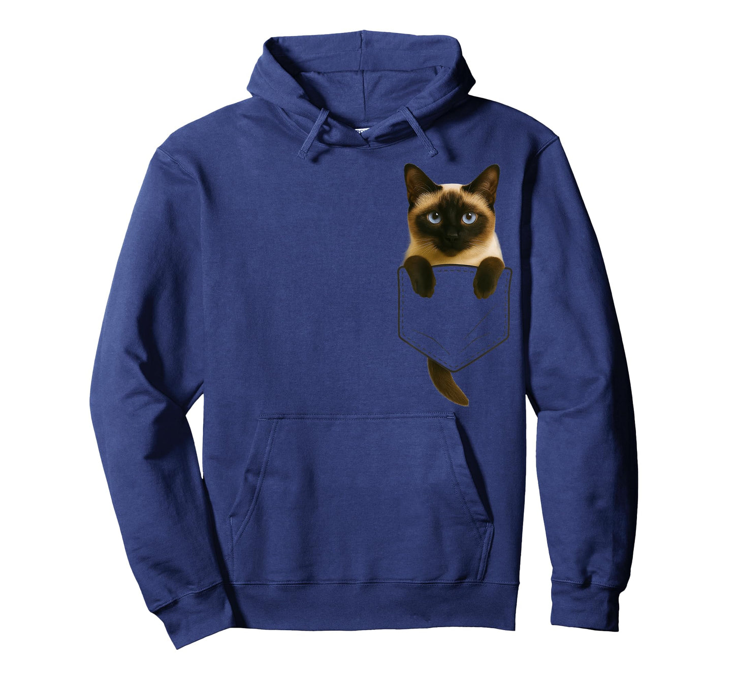 Siamese Cat Pocket Funny Gifts Cat Mom Cat Dad Cat Lover T-Shirt