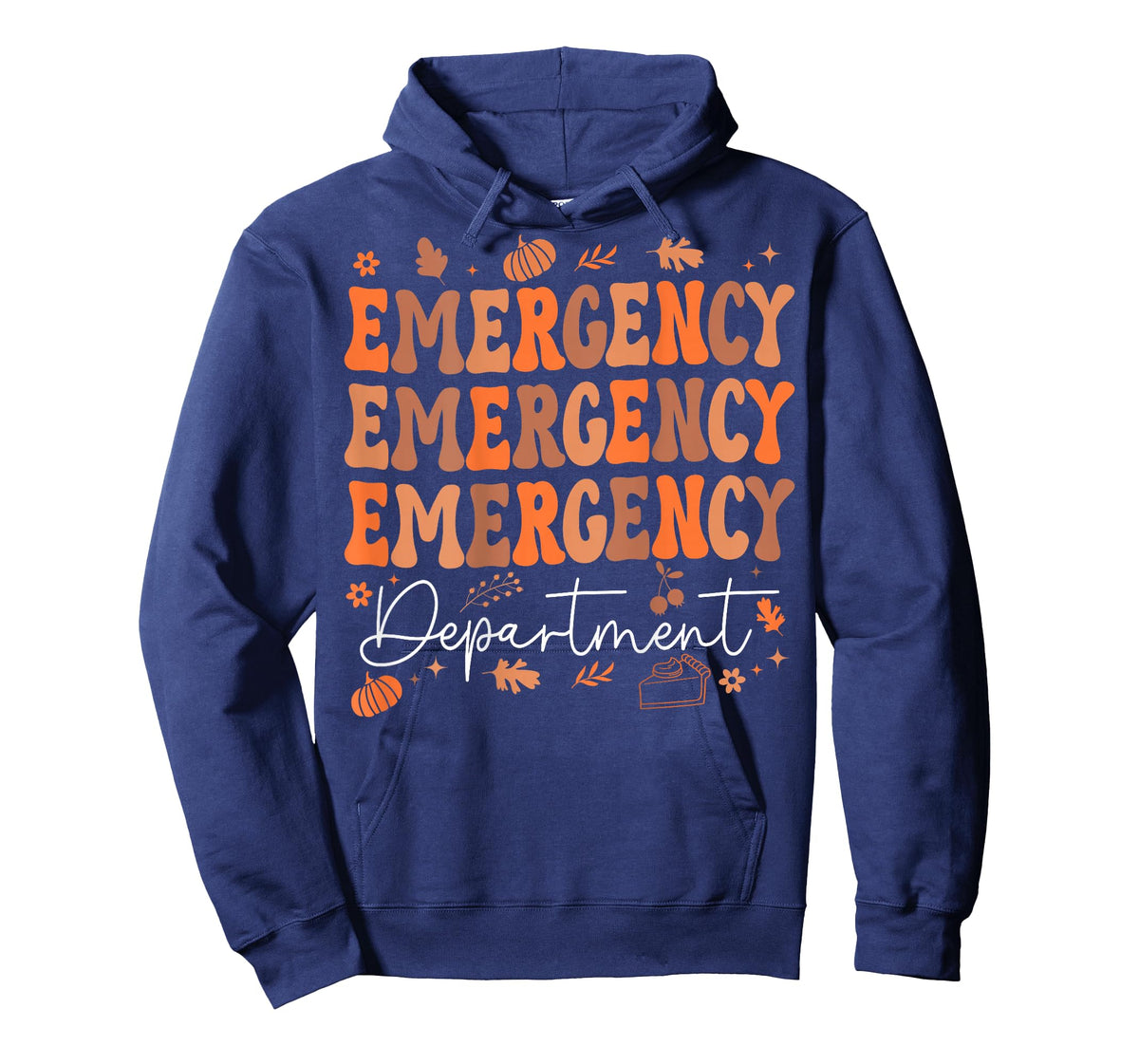 Emergency Department Thanksgiving ED Nurse ER Nurses On Back T-Shirt