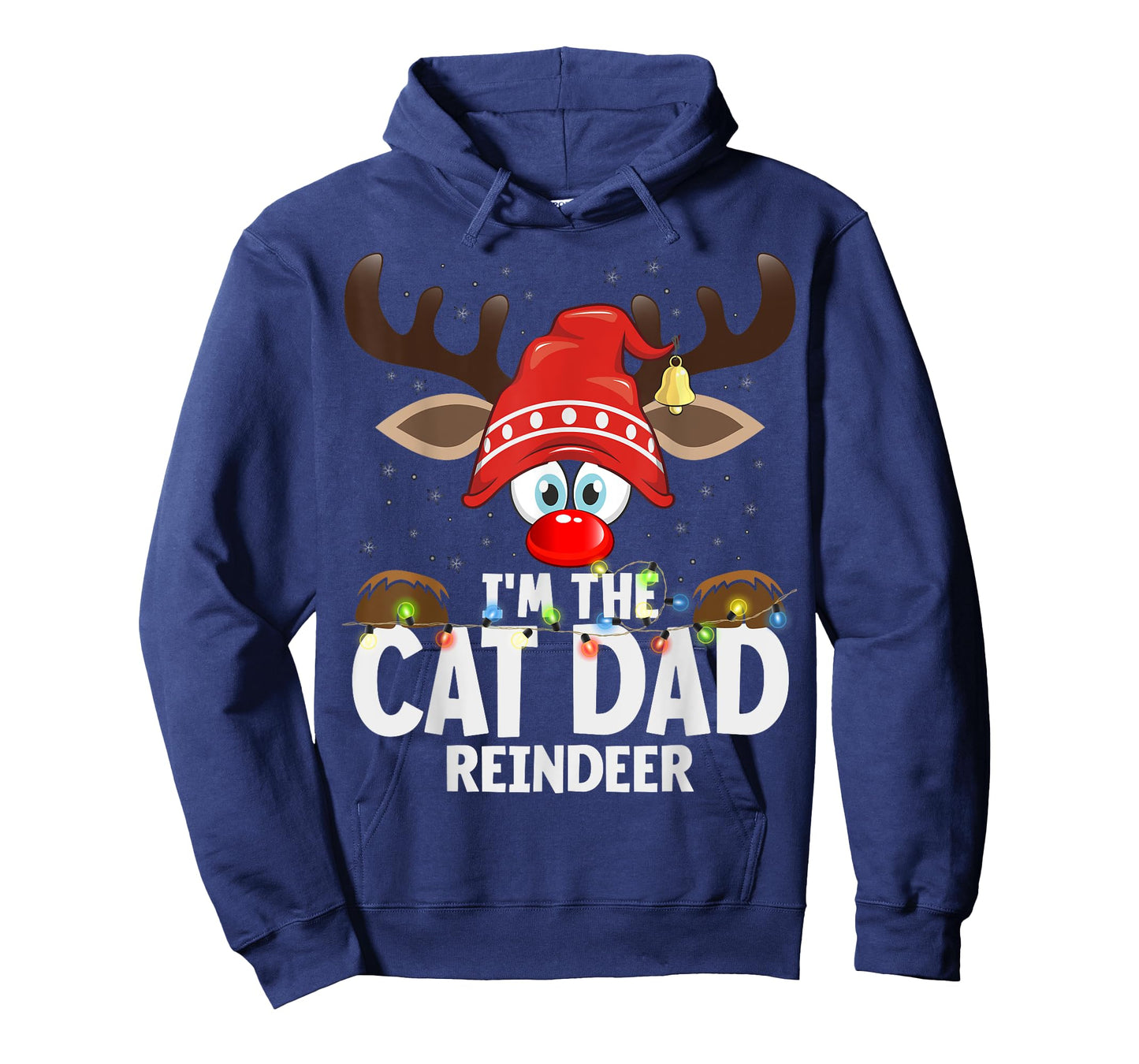 Christmas Matching I'm The Cat Dad Reindeer T-Shirt