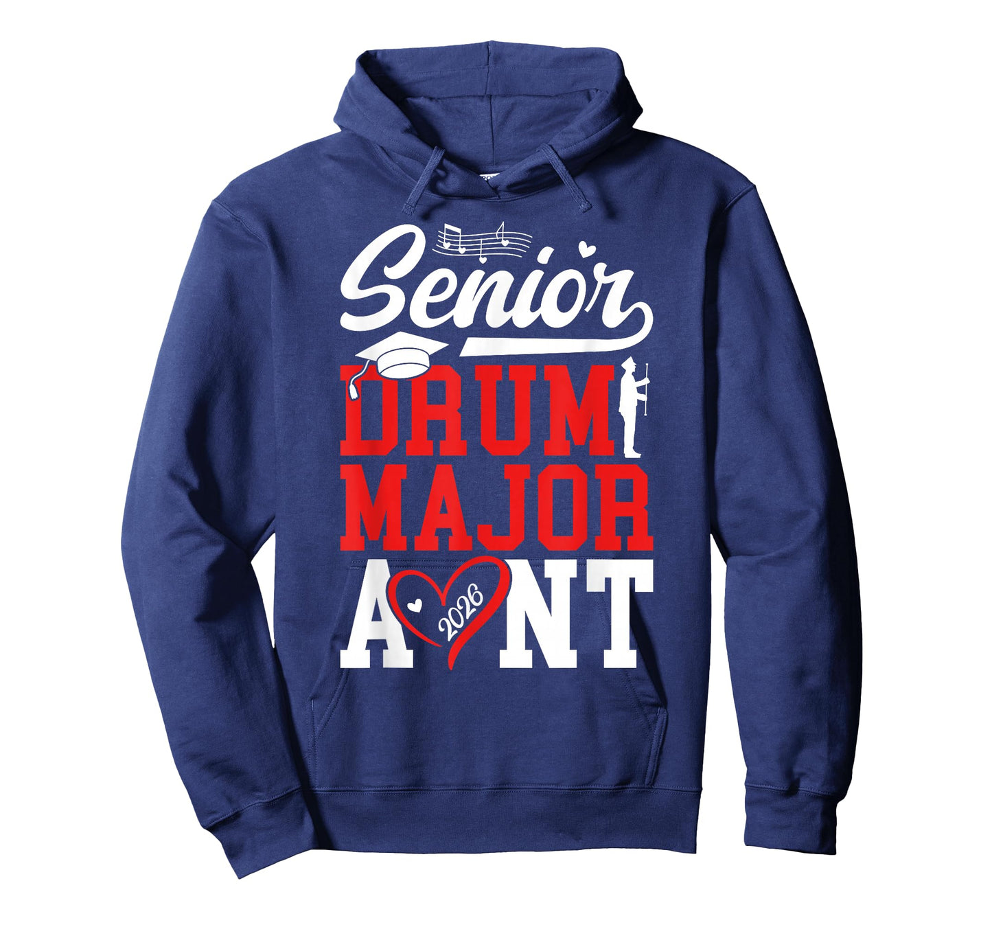 Drum Major Senior Aunt 2026 Senior Marching Band Aunt T-Shirt