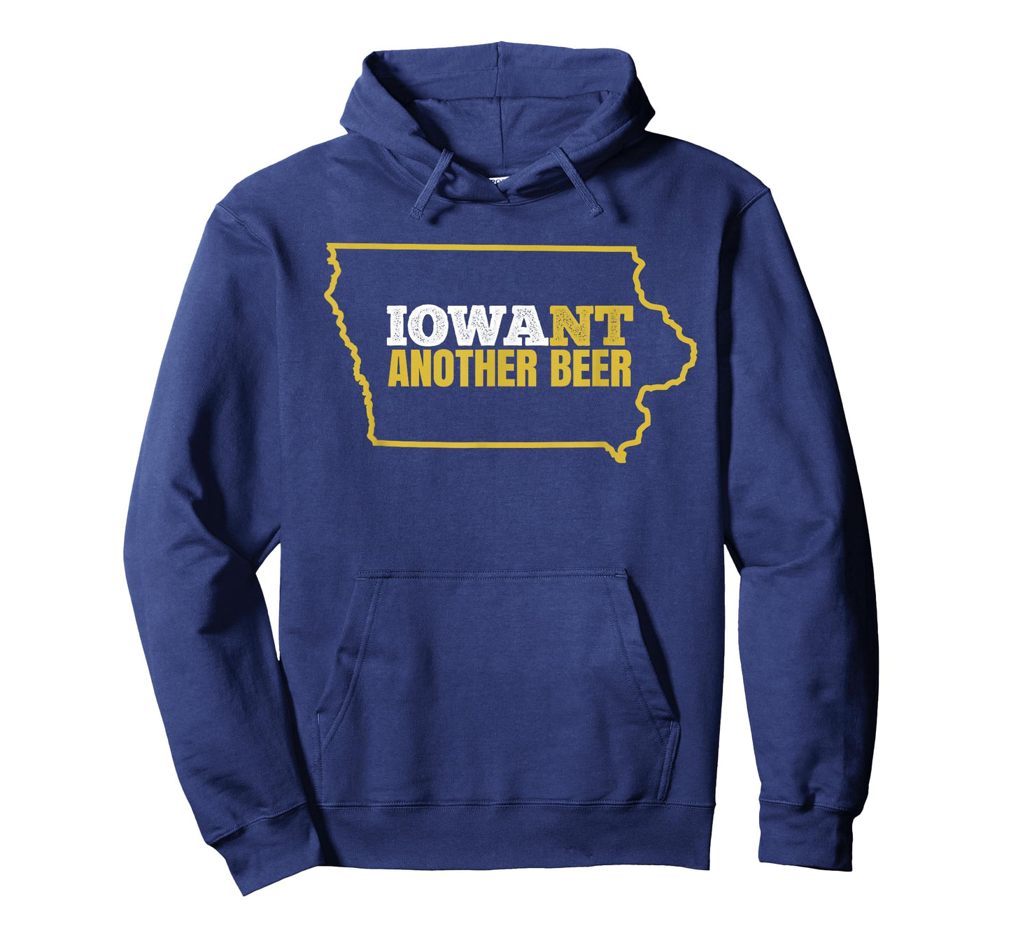 Funny Iowa Beer Shirt-Distressed Iowa State Map T Shirt T-Shirt