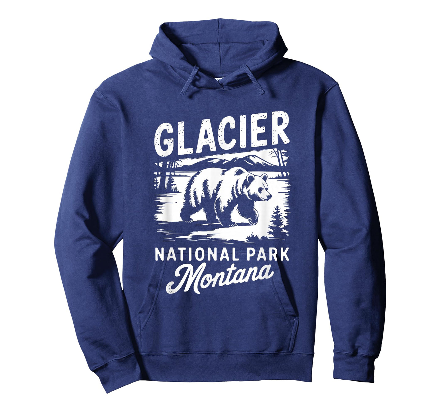 Glacier National Park Montana Bear Vintage Style T-Shirt