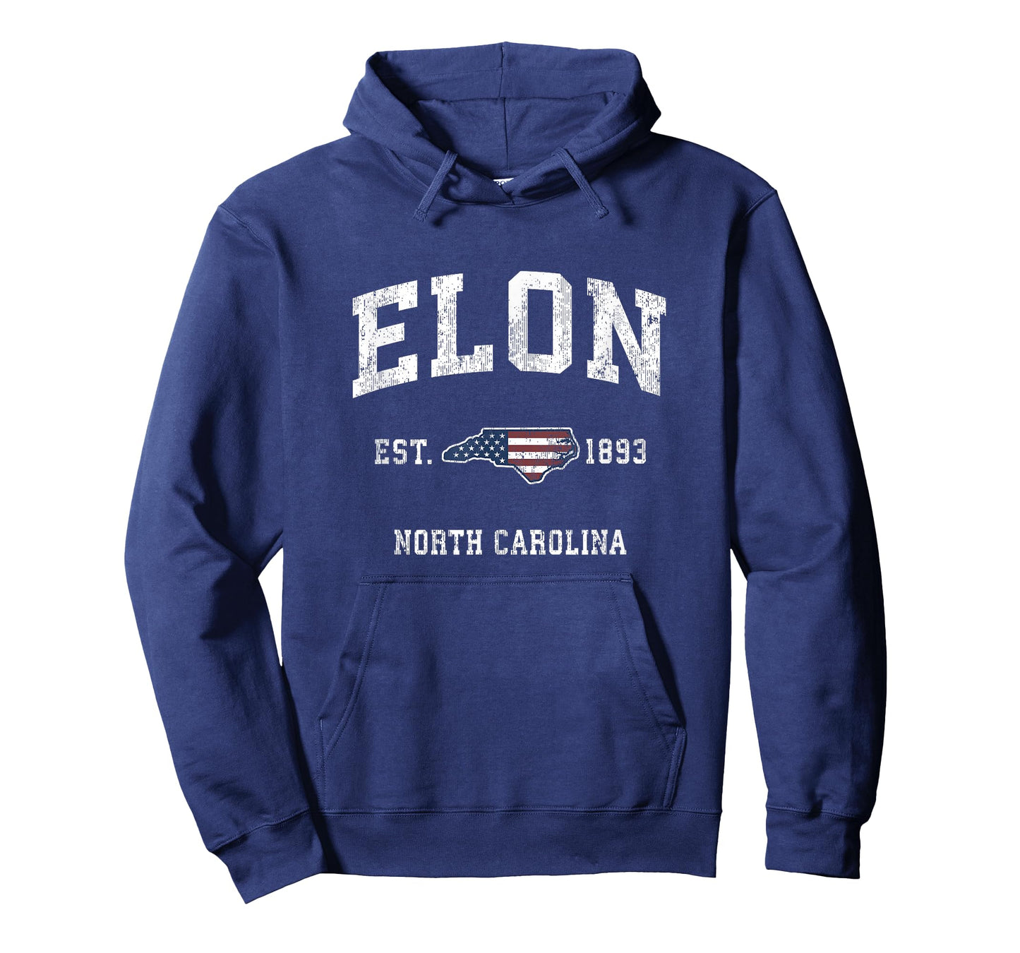 Elon North Carolina NC Vintage American Flag Sports Design T-Shirt