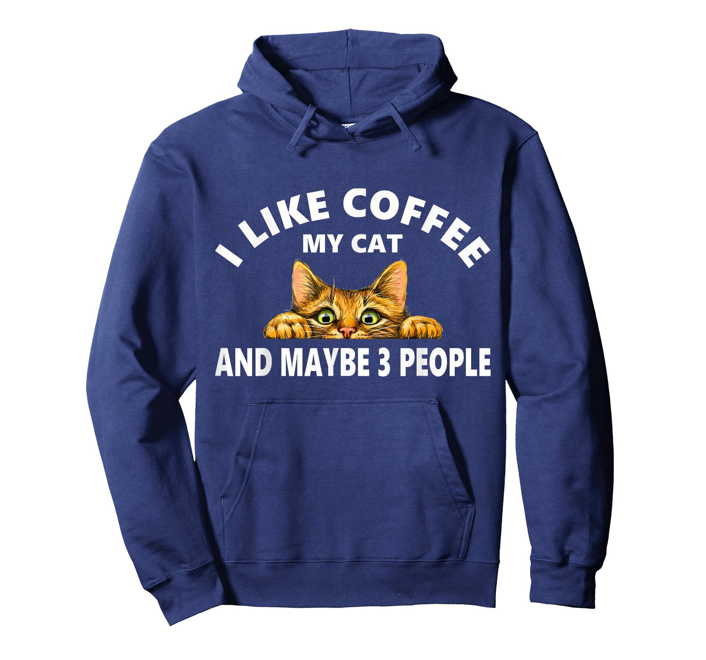 I Like Coffee My Cat and Maybe 3 People Funny Graphic T-Shirt
