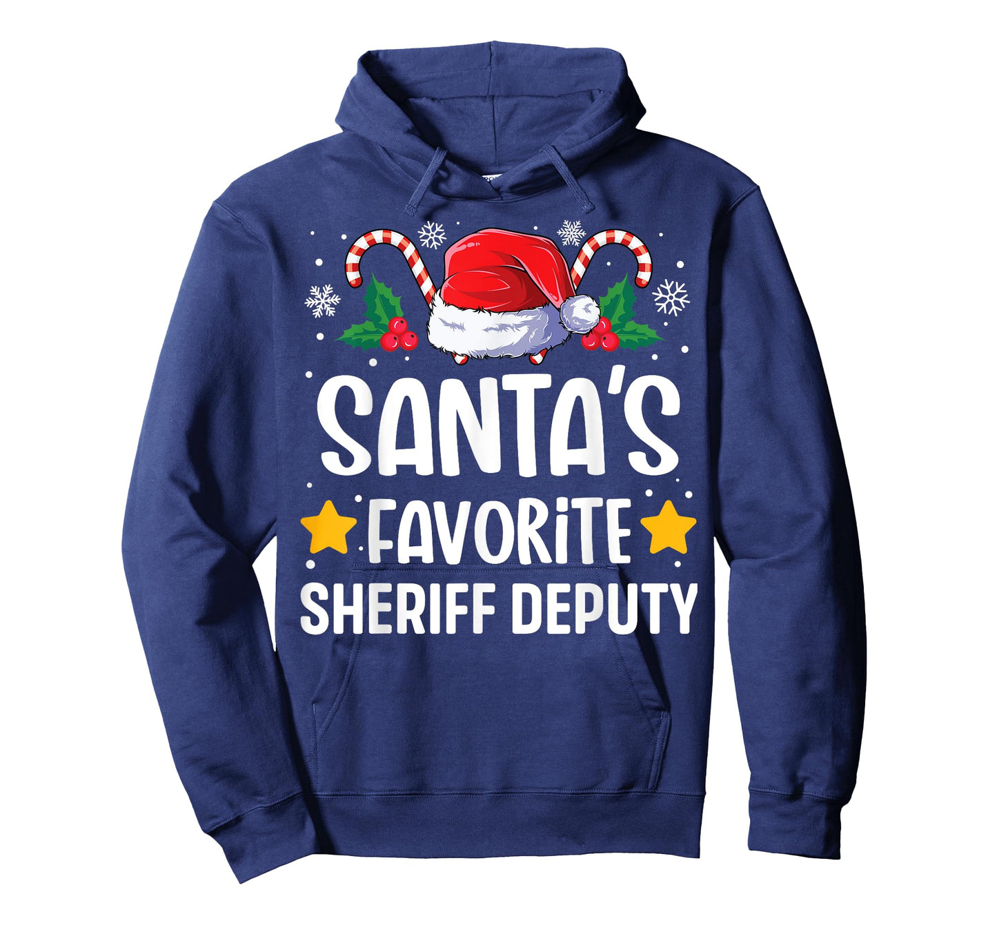Santas Favorite Sheriff Deputy Christmas Matching Group Pj T-Shirt
