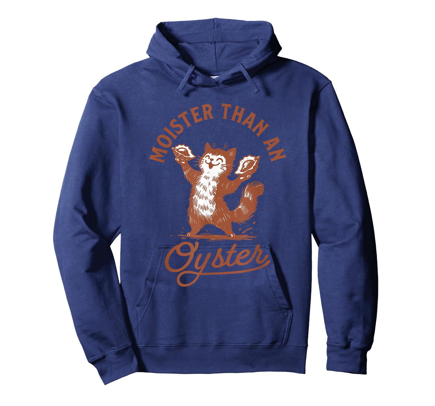 Moister Than An Oyster Retro Funny Cat Oyster Humor Women T-Shirt