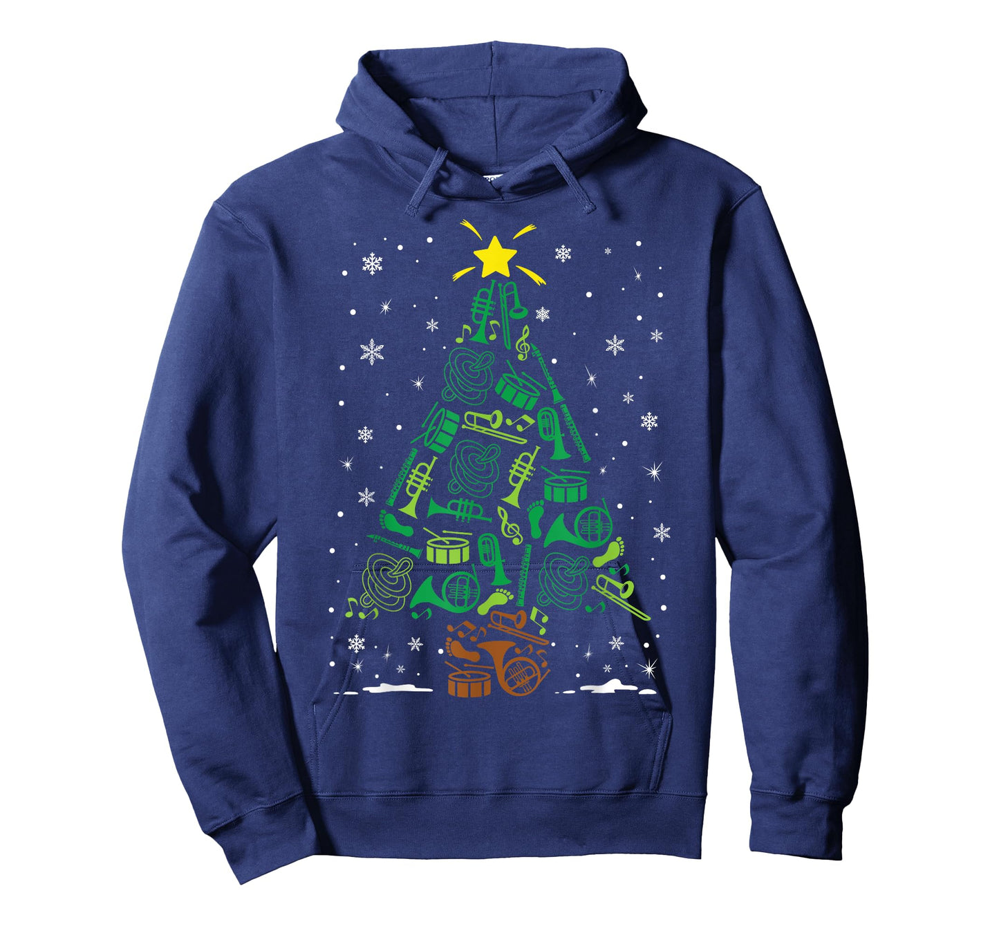 Marching Band Instrument Family Matching Christmas Tree T-Shirt