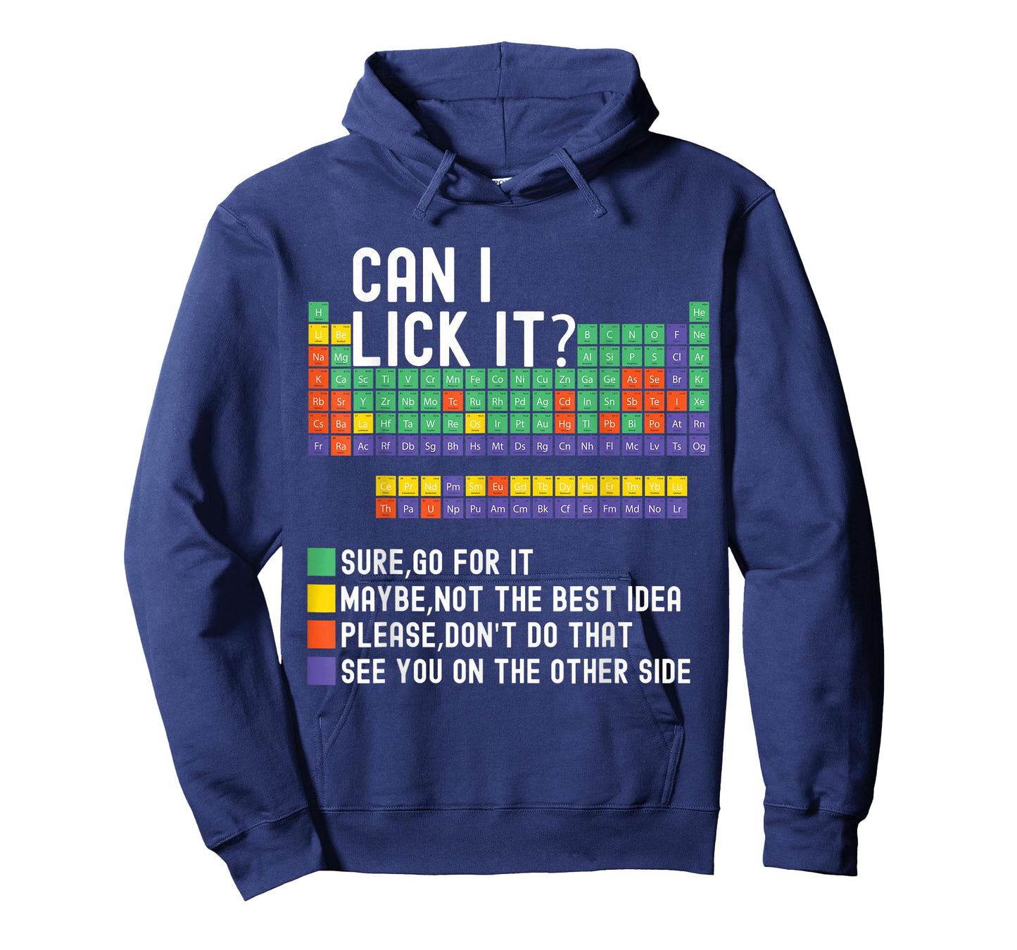 Can I Lick It Periodic Table Funny Science Teacher Chemistry T-Shirt