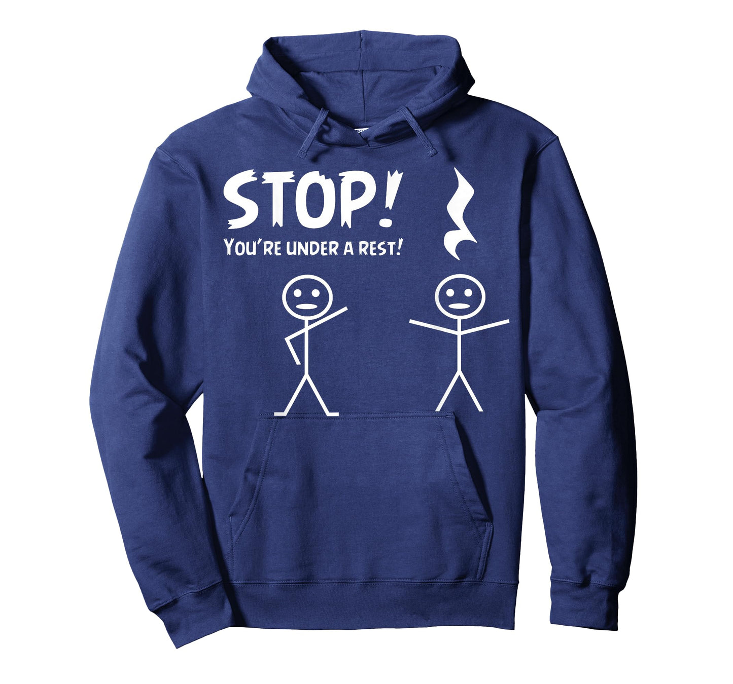 Funny STOP YOU'RE UNDER A REST Musical Pun T-Shirt