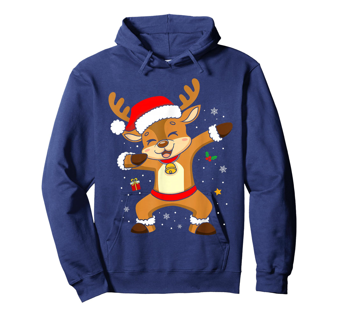 Funny Christmas Reindeer Santa Xmas Pajamas Boys Girls Kids T-Shirt