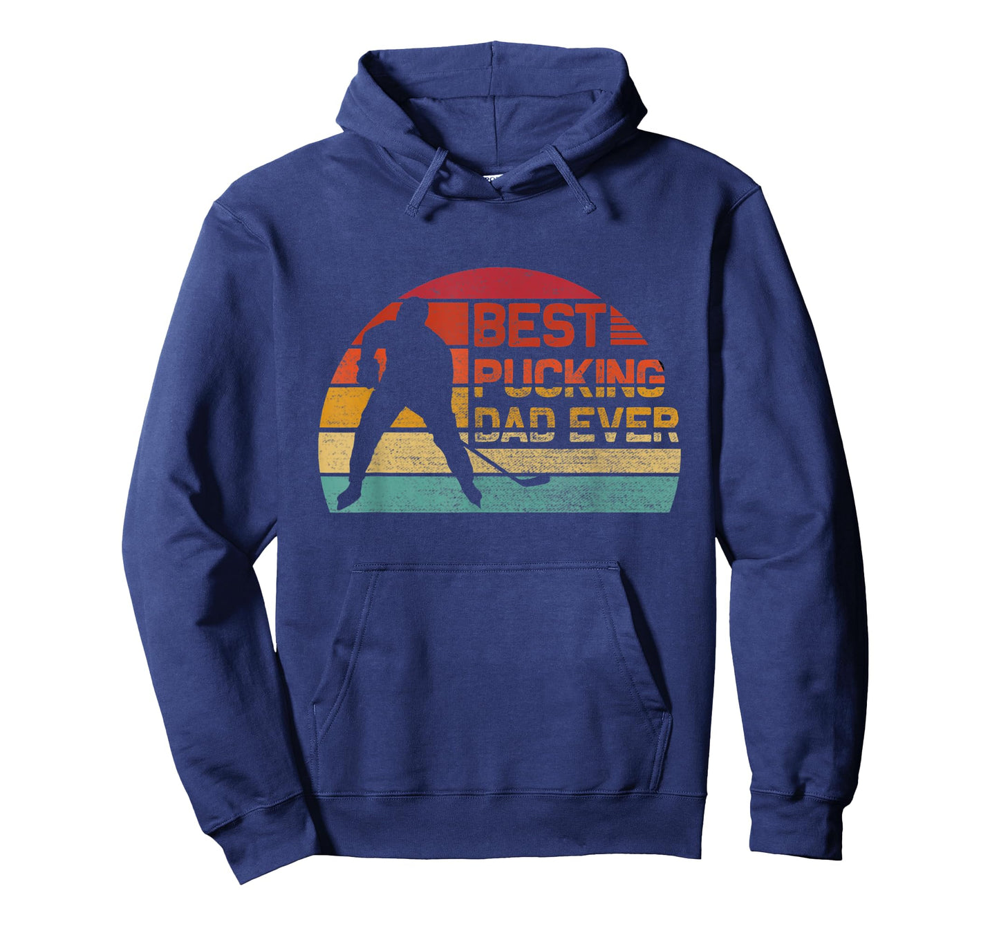 Best Pucking Dad Ever - Funny Fathers Day Hockey Pun T-Shirt