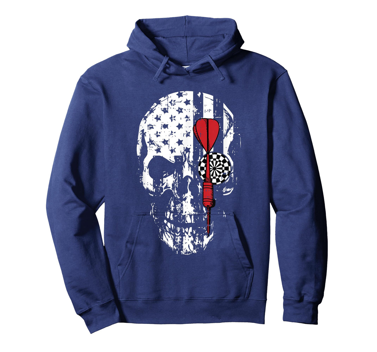 Skull American Flag Darts Board Throwing Sports Player Gift T-Shirt