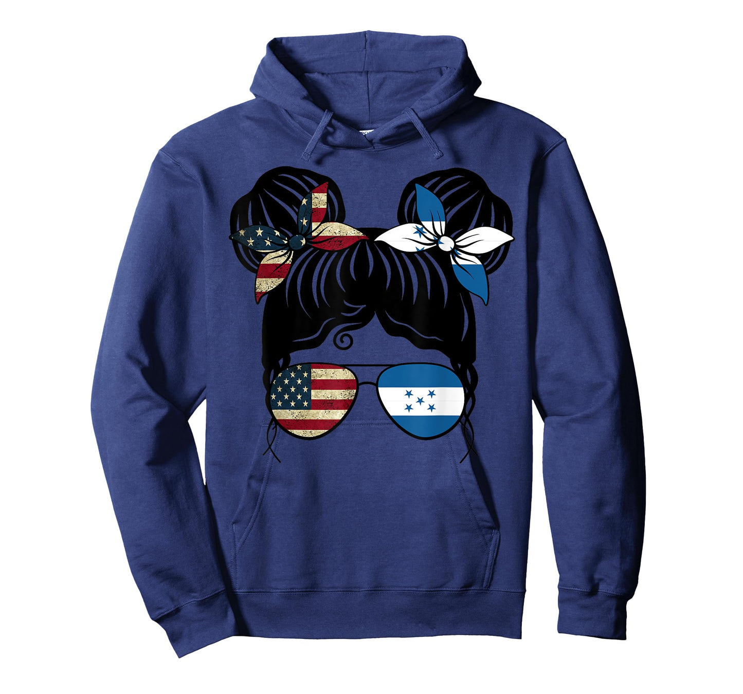 Half American Half Honduran Girl USA Honduras Flag Kids T-Shirt