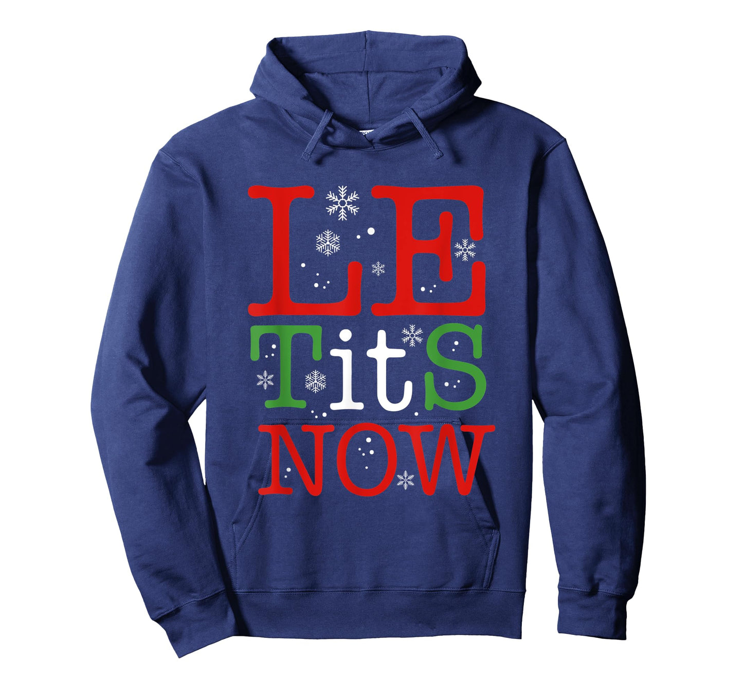 Let It Snow Funny Christmas Xmas Women Men Winter Snowflake T-Shirt