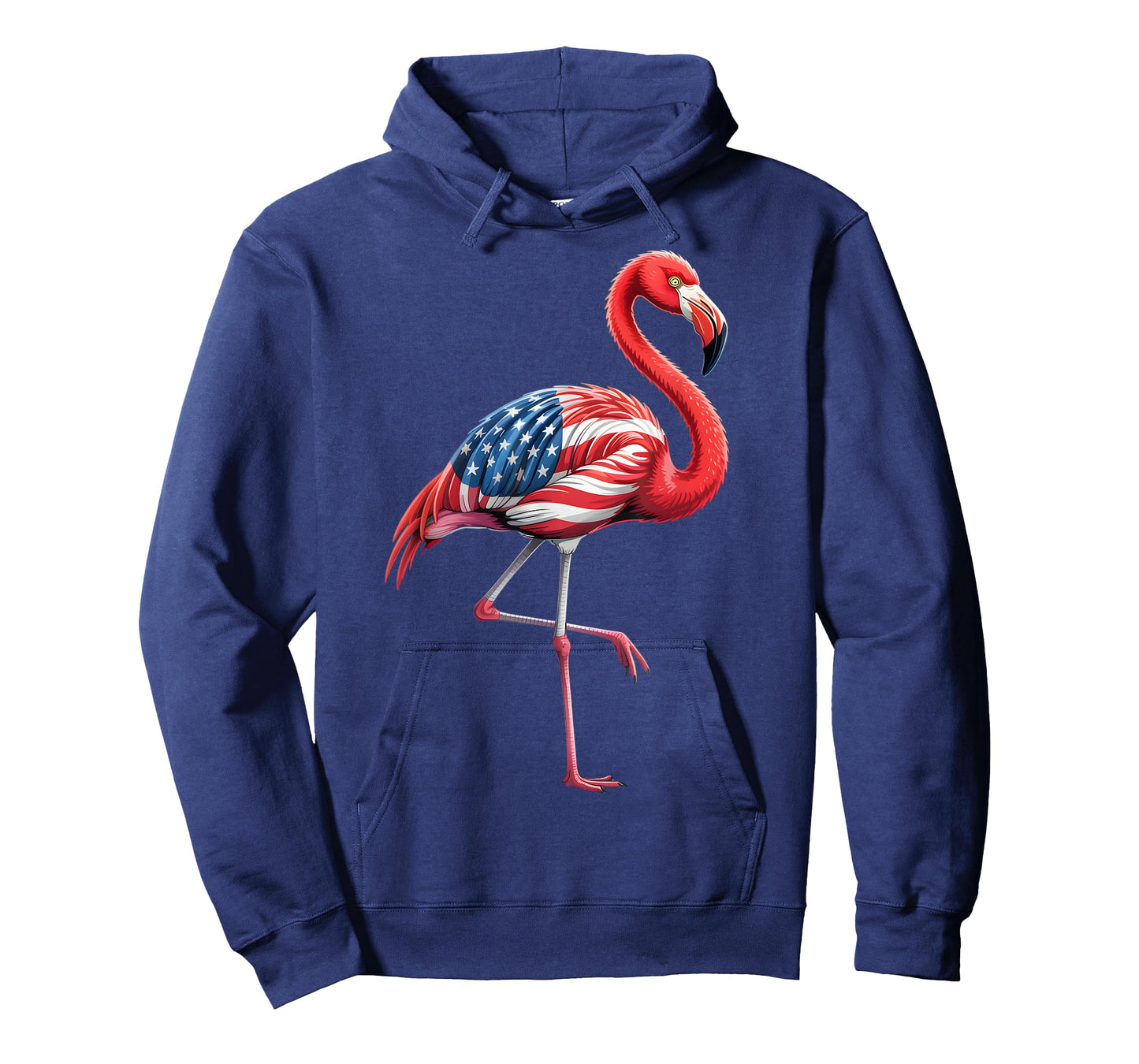 Flamingo 4th Of July American Flag Patriotic USA Women Girls T-Shirt