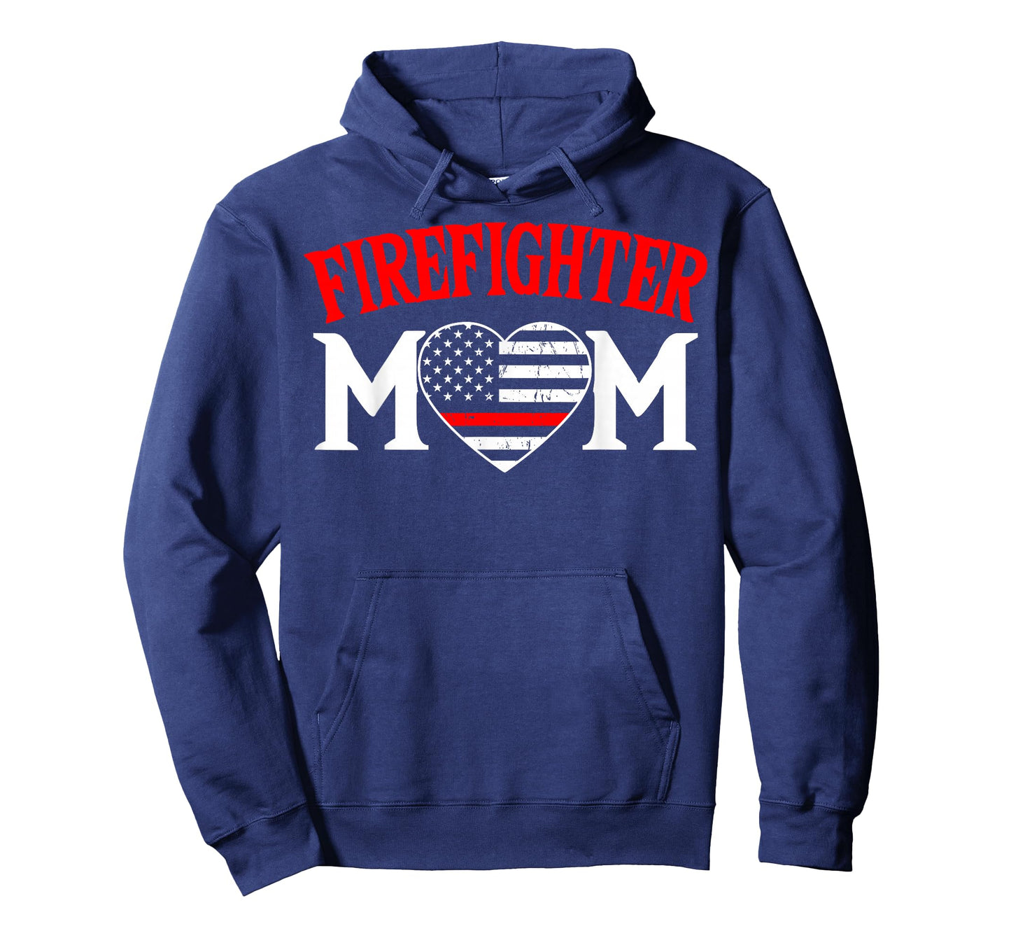 Firefighter Mom Thin Red Line Fireman Firefighting Patriotic T-Shirt