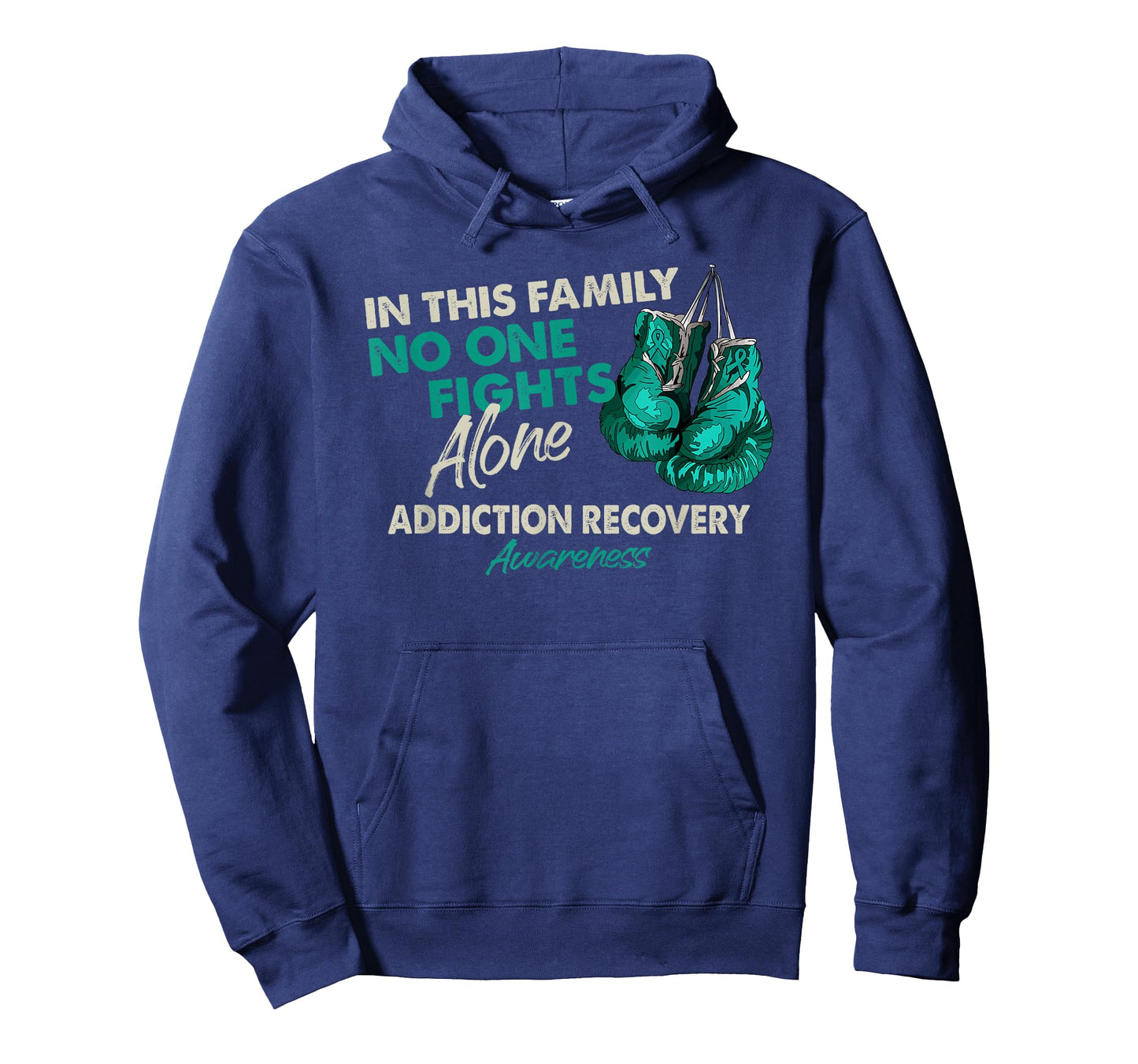 Addiction Recovery Awareness Month Gloves Ribbon T-Shirt