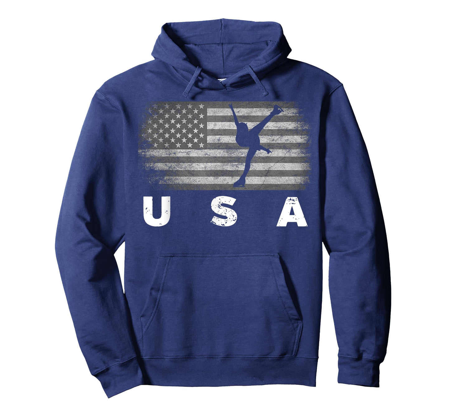 American Flag Figure Skating | Cute US Skaters Shirt Gift T-Shirt for Women Kids Men