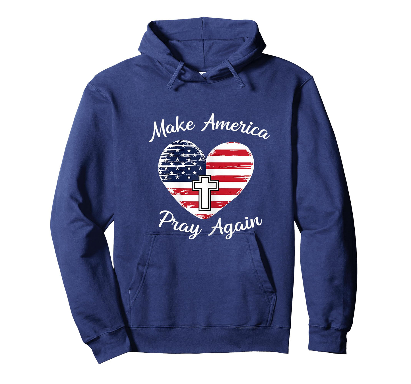 Make America Pray Again Christian USA Heart Distressed Shirt T-Shirt