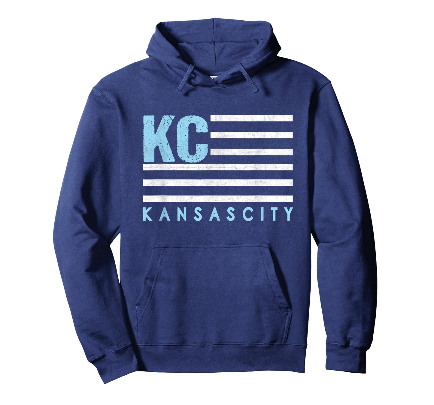KC USA Flag Kansas City Blue & Light blue KC Usa Kansas City T-Shirt