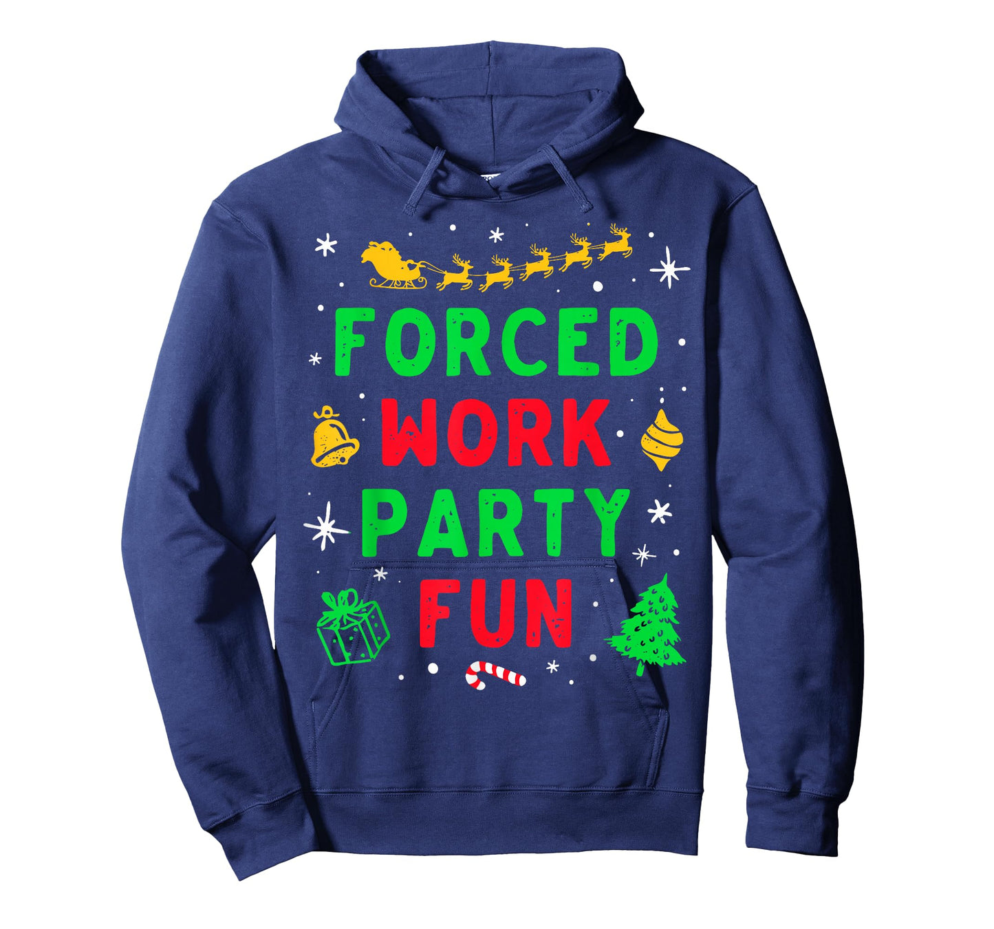 Forced Work Party Fun Vintage Office Merry Christmas Party T-Shirt