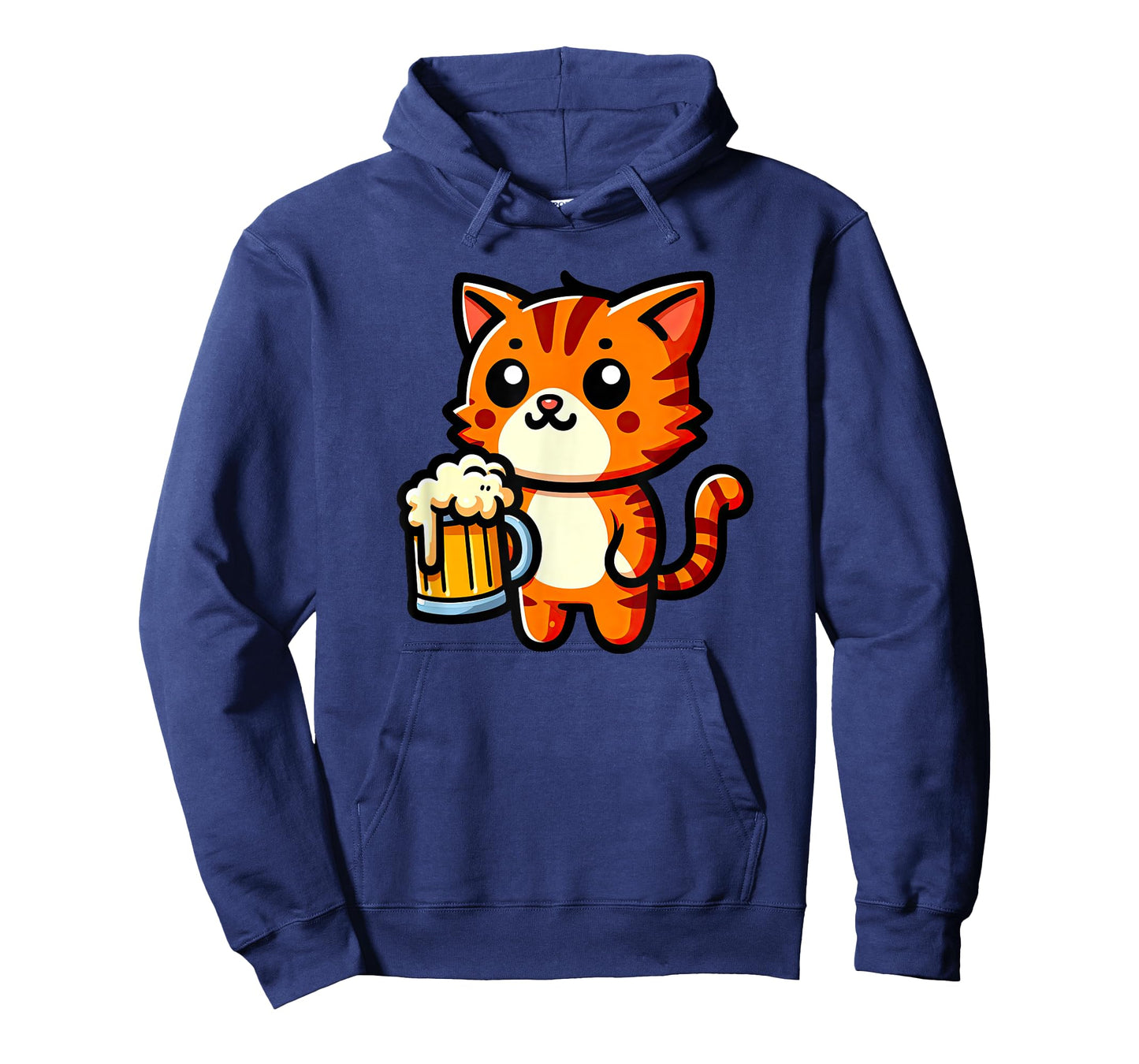 Orange Tabby Cat Beer Pet Funny Drinking T-Shirt