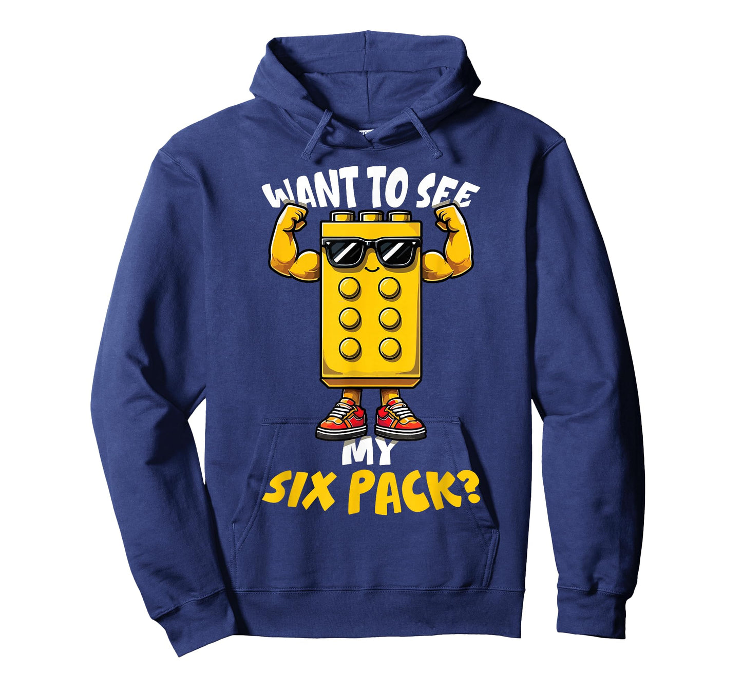 Want To See My Six Pack Block Building Brick Builder Funny T-Shirt