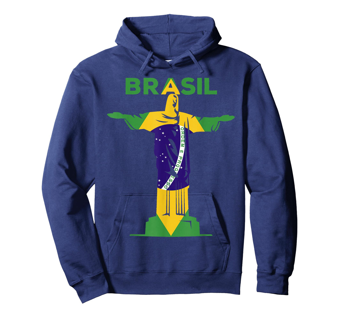 BRASIL - Christ The Redeemer Statue & Brazilian FLAG Pride T-Shirt