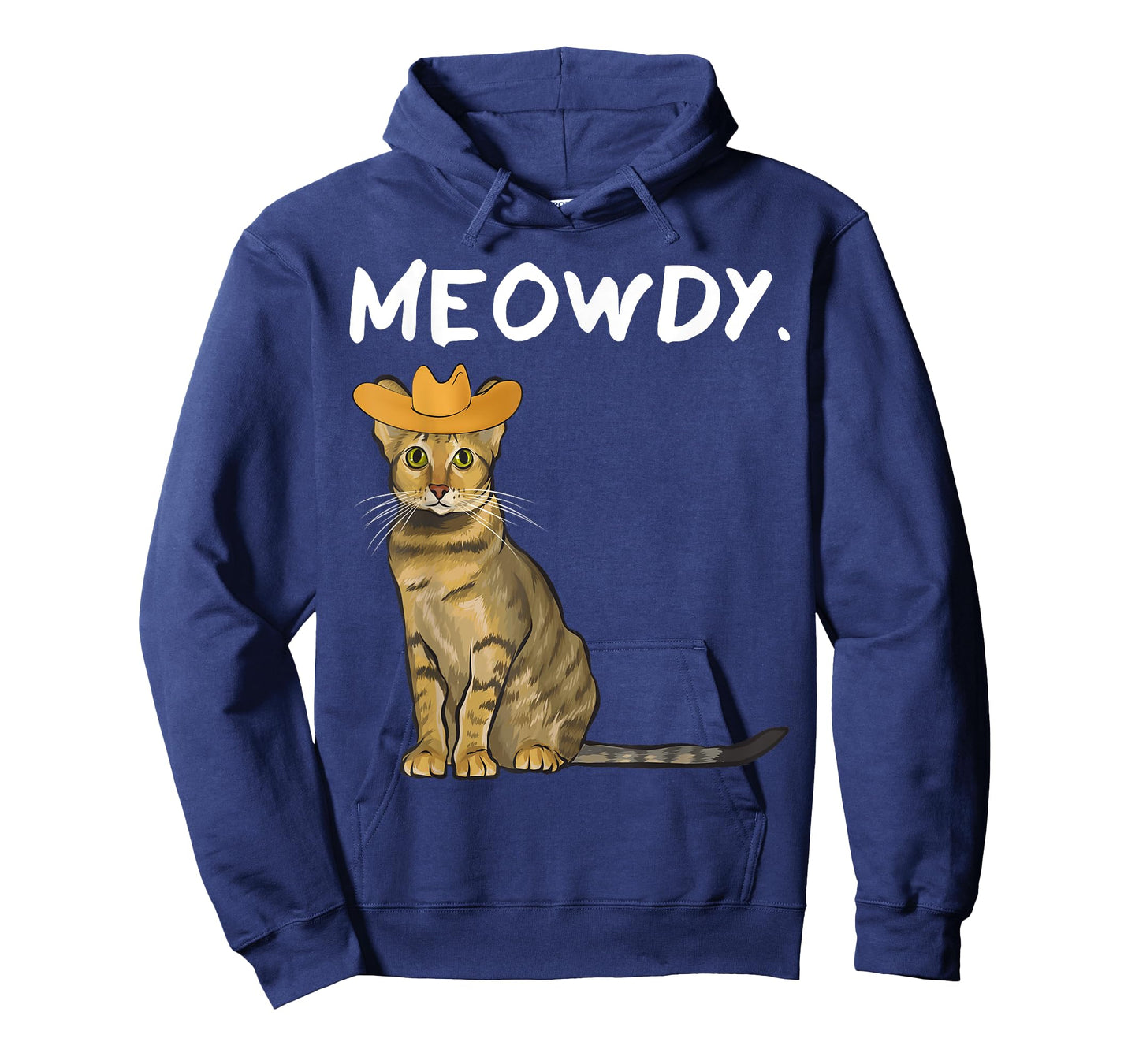 Funny Western Meowdy Savannah Cat Pun Howdy Cowboy T-Shirt