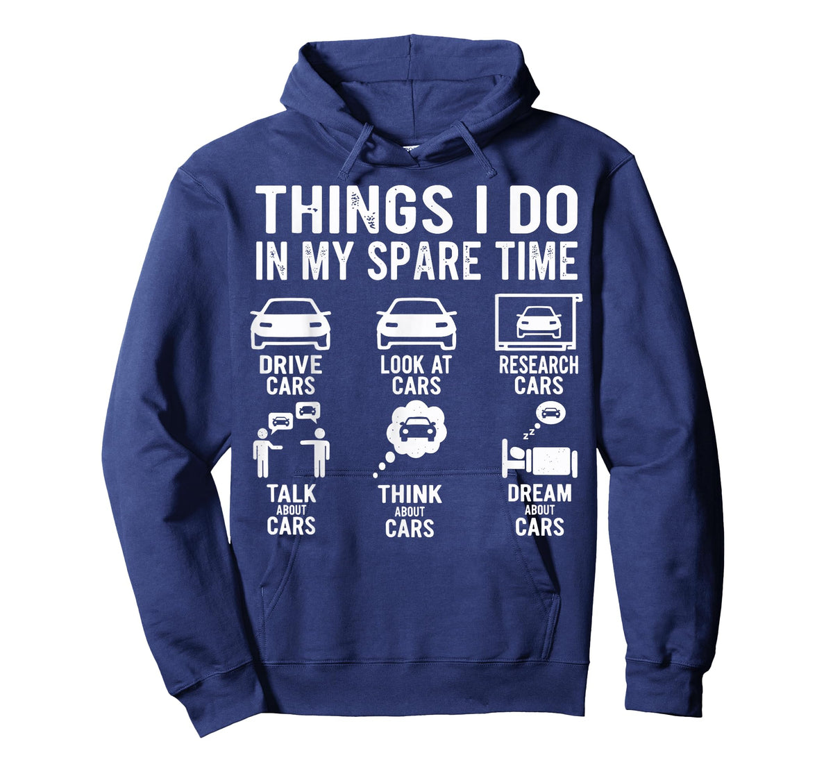 Things I Do in My Spare Time Funny Car Enthusiast Car Guy T-Shirt