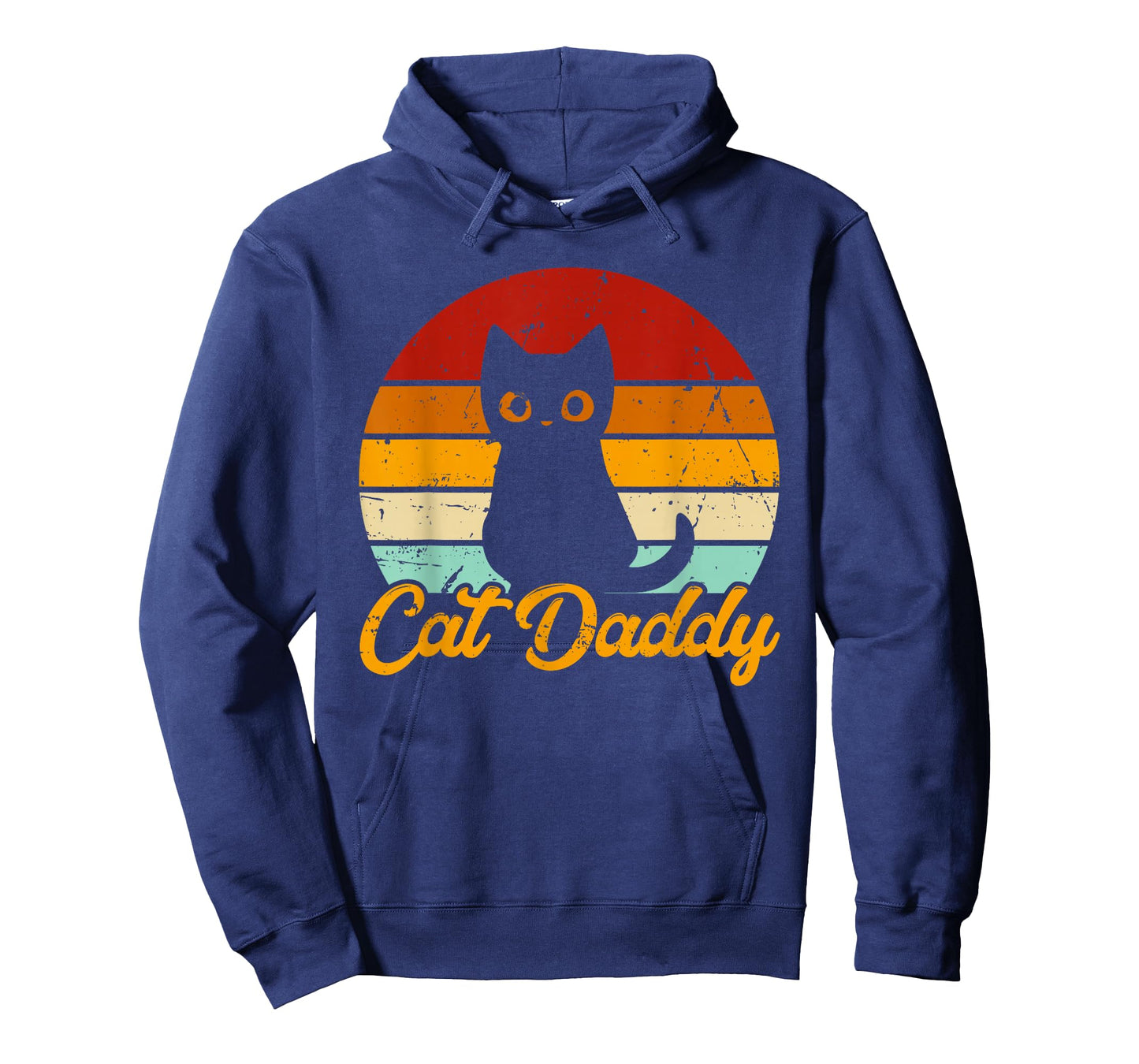 Cat Daddy - Vintage Eighties Style Cat Retro Distressed Cat T-Shirt